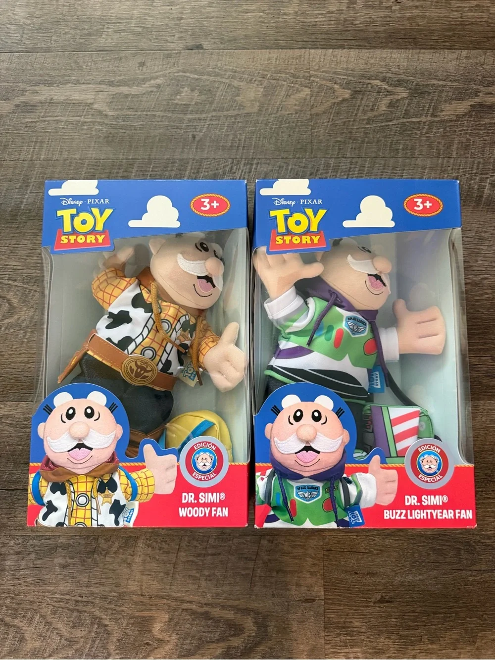 Dr. Simi Woody and Buzz Lightyear Kids Plush Fans - Blue/Green